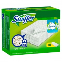 Swiffer Trocken Wischtücher Nachfüllpack, 18 Tücher, Febrezeduft