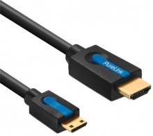 High Speed HDMI/Mini HDMI-Kabel, mit Ethernet, 2,0m, 4K 3D, FullHD