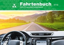 Fahrtenbuch A6 quer für PKW 32 Blatt, Schema über 2 Seiten