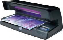 Geldscheinprüfgerät 70 schwarz zeigt UV-Merkmale von Geldscheinen