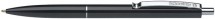 Druckkugelschreiber K15 schwarz Stahlclip und Metalldrücker