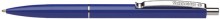Druckkugelschreiber K15 blau Stahlclip und Metalldrücker