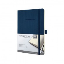 Notizbuch Conceptum, 80g, Softcover midnight blue, kariert, Stiftschlaufe