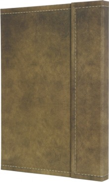 Notizbuch Conceptum, 80g, Hardcover, matt mit Prägung, brown, kariert,
