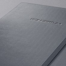 Notizbuch Conceptum, 80g, Hardcover dark grey, kariert, Stiftschlaufe
