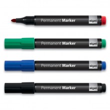 Permanent Marker sortiert 4er Pack Rundspitze 1 - 3 mm