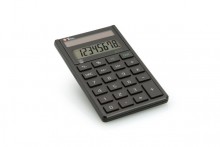 Taschenrechner Eco 8, schwarz, 8-stellig, 3 Tasten Speicher,