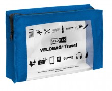 Velobag Travel A5, 230x160, blau PVC-Folie transparent mit farbiger