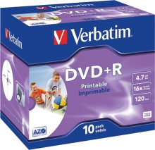 Rohling DVD+R 4,7 GB/120 Min. 16-fach im Jewel case