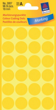 Markierungspunkte, gelb, 18mm