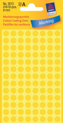 Markierungspunkte, gelb, 8mm