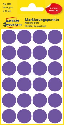 Markierungspunkte violett 18mm