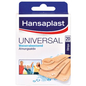 Hansaplast Universal Strips, 20 Stk., 4 Größen