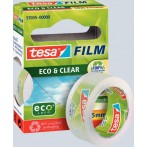 tesafilm Eco & Clear, 19mm x 33m transparent und klar, nahezu