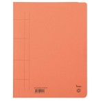 Schnellhefter, A4, 250g/m2, orange kaufm. Heftung, für ca. 250 Blatt