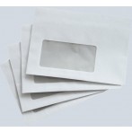 Büroring Briefumschlag, C6, mit Fenster Selbstklebend, weiß, 75g