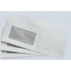 Büroring Kompaktbrief, Selbstklebend, weiß, mit Fenster, 125 x 229mm