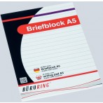 Büroring Briefblock A4/50 Blatt blanko, holzfrei, weiß, 70g/qm