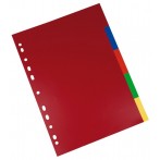Büroring Register, A4, PP-Folie, 5-teilig, 5 Farben, 120 my