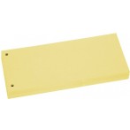 Trennstreifen gelb, Sondermaß 105x228cm, 190g/qm Karton, gelocht