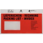 UNIPACK Begleitpapiertasche DIN Lang, mit Druck, Lieferschein/Rechnung