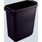 Abfallbehälter DURABIN 60 schwarz(recy.) 60Liter, rechteckig 555x615x285mm