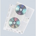 CD-Hüllen für Ringbuch A4 1 Hülle/Blatt passend für 4 CDs