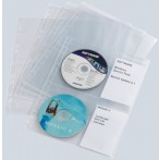 CD-Hülle f. 4 CDs transparent für Ringbuch 5278 - 10 Hüllen