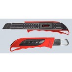 Ecobra Premium-Cutter, Metallgehäuse rot, für 9 mm, 4-Punkt-Arretierung,