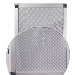 LED-Tisch-Standlupe mit flexiblem Halter, Ø 107 mm,Vergr.2x/Ø 18 mm,