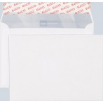 Briefumschlag hochweiss mit grauem Innendruck, B6, 100 g, Haftklebung.