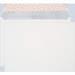 Briefumschlag hochweiss mit grauem Innendruck, C4, 120 g, Haftklebung.