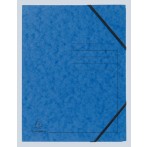 Eckspanner mit Gummizug, A4, blau ohne Klappen - Colorspan