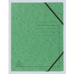 Eckspanner mit Gummizug, A4, grün ohne Klappen - Colorspan