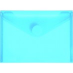 PP-Umschlag A6quer blau transparent