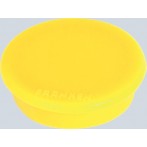 Haftmagnet 24mm gelb 10 Stück Haftkraft 300g
