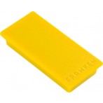 Haftmagnet 23 x 50 mm, gelb, Haftkraft 1000g, hochwertiger
