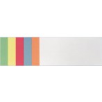 Moderationsrechtecke 9,5x20,5cm 500 Stück in 6 Farben sortiert