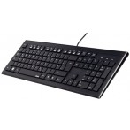 Tastatur/-MausSet Cortino, schwarz, kabelgebunden, hochauflösender Sensor