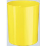 Design-Papierkorb 13 Liter, hochglänzend, gelb
