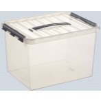 Kunststoff-Box 4 Liter, DIN A5, transparent, 300 x 200 x 100 mm,