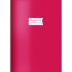 Kartonheftschoner A4, pink, mit Beschriftungsetikett