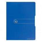 Sichtbuch PP A4, 20 Hüllen, blau opak f. 40 Blätter, mit Rückenschild