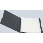 Sichtbuch PP A4, 20 Hüllen, schwarz opak, f. 40 Blätter, mit Rückenschild