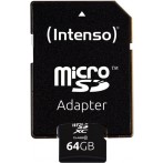 Micro-SDHC Speicherkarte 64GB 10MB/s Class 10, mit SD-Adapter