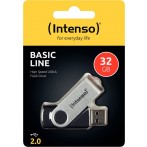 Speicherstick USB Drive 2.0, 32 GB Basic Line, drehbarer Metallbügel