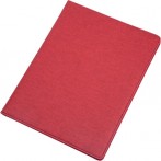 Schreibmappe BALOCCO rot Polyester mit Tagegriff, Schulterriemen, Scloss