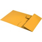 Jurismappe Recycle, DIN A4, aus 430 g/qm Karton, gelb, 3 Klappen,