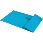 Jurismappe Recycle, DIN A4, aus 430 g/qm Karton, blau, 3 Klappen,