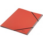 Ordnungsmappe Recycle, DIN A4, 6 Fächer, rot, aus 430 g/qm Karton,